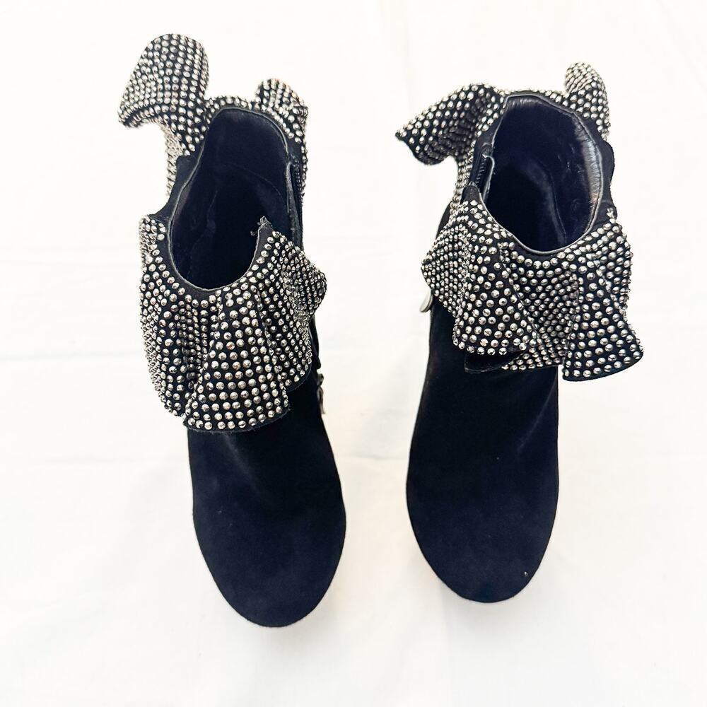 Lady Couture Venice Glitter Ruffle Hem Platform Round Toe Shoes Size 6